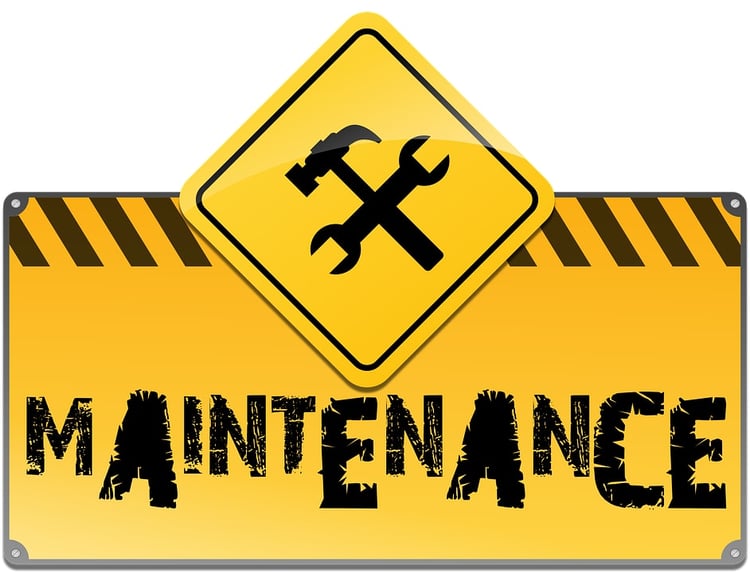 Maintenance sign 